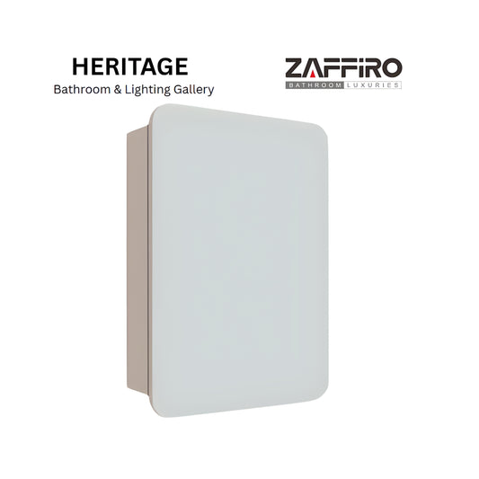 Nexus 50cm Mirror Cabinet (Almond Grey)