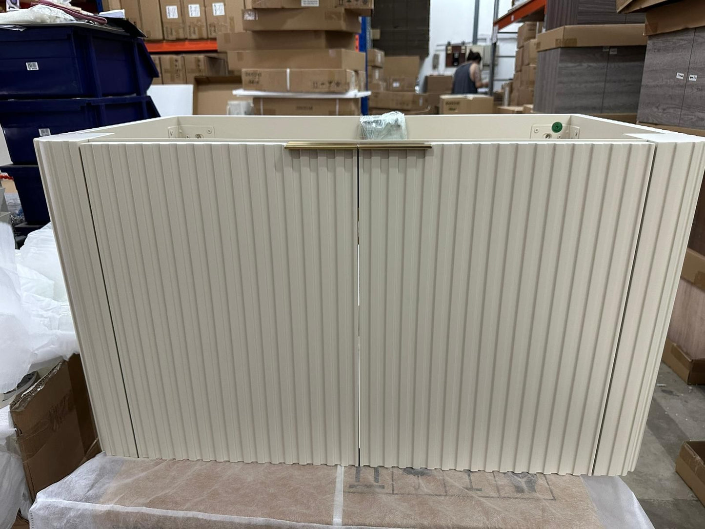 Dusche 2008103FBG 80cm Basin Cabinet - (Fluted Beige)